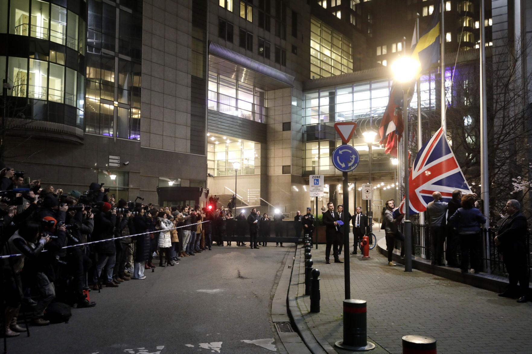 APTOPIX Belgium Britain Brexit